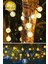 20 Top Ledli Solar Kristal Bahçe Dekorasyon Aydınlatma Sarı Işık Güneş Enerjili 2