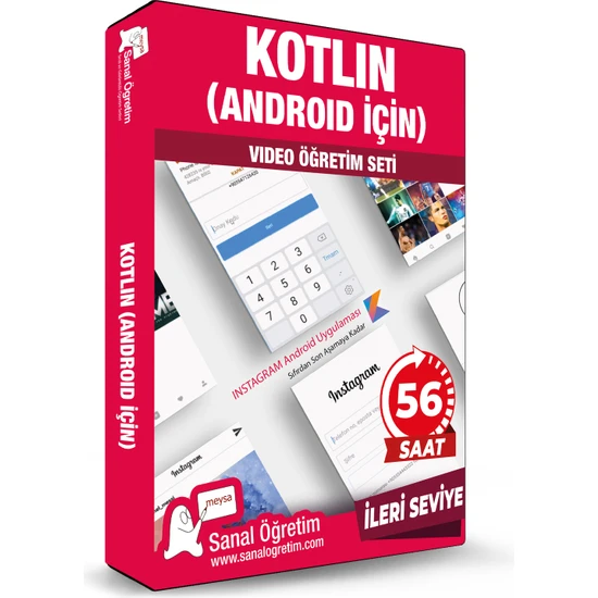 Sanal Öğretim Kotlin Android Için (Ileri Seviye) Video Ders Eğitim Seti