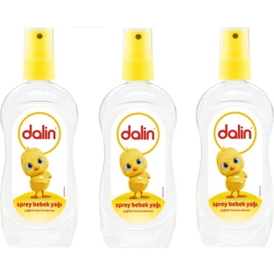 Dalin Bebek Yağı Light Oil Sprey 200ML x 3ADET Fiyatı
