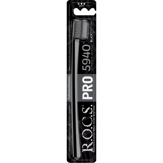 Eks Ticaret R.O.C.S. Rocs Pro Black 5940 Yeni Seri Soft Diş Fırçası