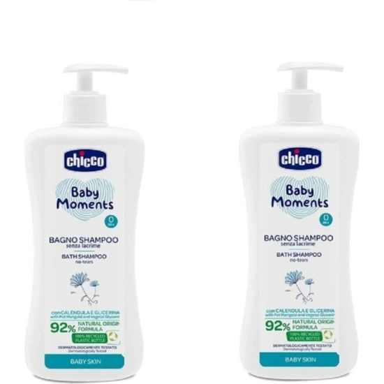 Chicco Baby Bath Tenderness Saç ve Vücut Şampuanı (750 ml ) 2 Li Eko Paket Chicco Baby Bath Tenderness 2li