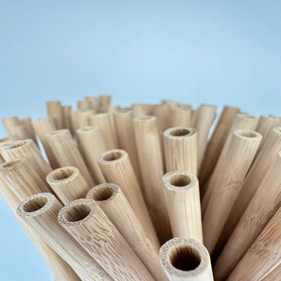 Pars Pipet % 100 Doğal Bambu Pipet 20 Cm 100 Adet-Çevreyle Dost Doğal Pipet
