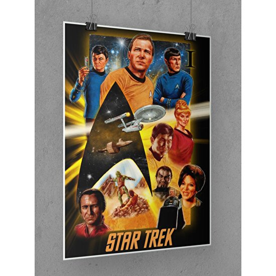 Star Trek Poster 60X90CM Uzay Yolu Afiş - Kalın Poster Kağıdı Dijital Baskı