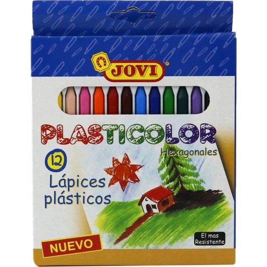 Jovi Plastic Crayons 12 Renk Jumbo Plastik Pastel Boya / Fiyatı