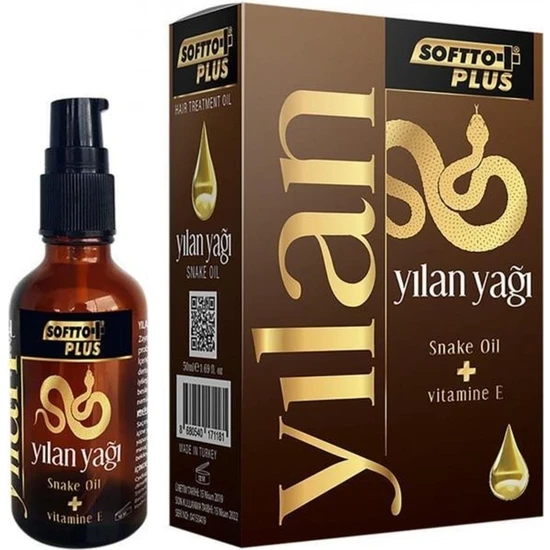 Softto Plus Yılan Yağı + E-Vitamini Saç Bakım Yağı 50 ml