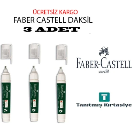 EKS Ticaret Noki Faber Castell Sıvı Düzeltme Kalemi Daksil 3 Adet