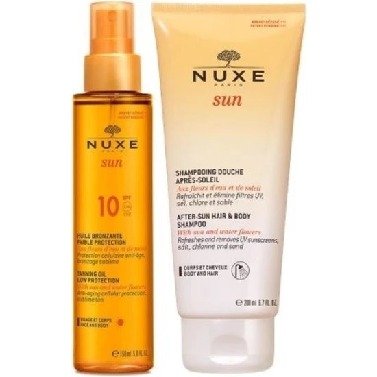 Nuxe Sun SPF10 Bronzlaştırıcı Yağ 150 ml - Şampuan