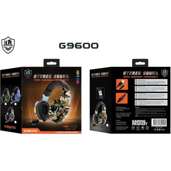 Karler Bass Karler G9600 Stereo Rgb Gaming Oyuncu Mikrofonlu Kulaklık