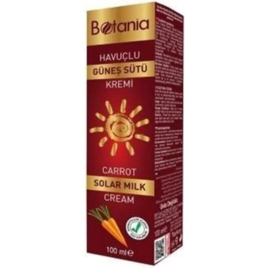 Botania Havuç Yağlı Güneş Bakım Sütü 100 ml