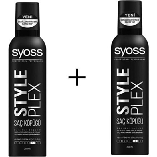 Syoss Style Plex Saç Köpüğü 250 Ml*2 Adet