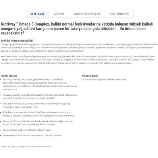 Amway Omega 3 Fiyatı, Taksit Seçenekleri ile Satın Al