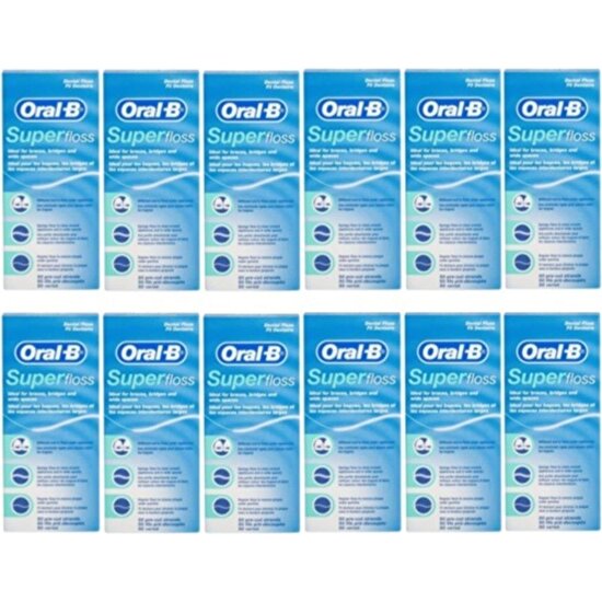 Oral-B Oral B Super Floss Diş Ipi 50 Adet X 12 Adet