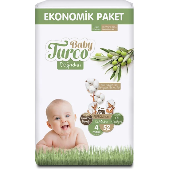Baby Turco  Maxi 4 Beden 52 Adet