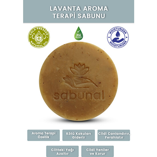 Sabunal Lavanta Aroma Terapi Sabunu, Yağlı Ciltlere Özel Sabun