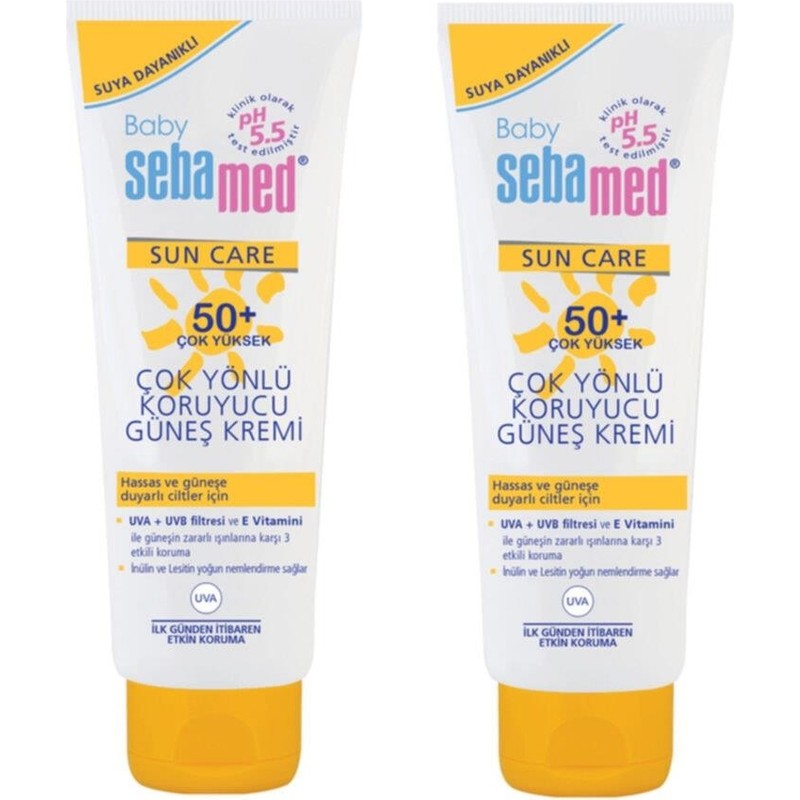 Sebamed 2 Adet Bebek Güneş Kremi SPF50+ 75 ml