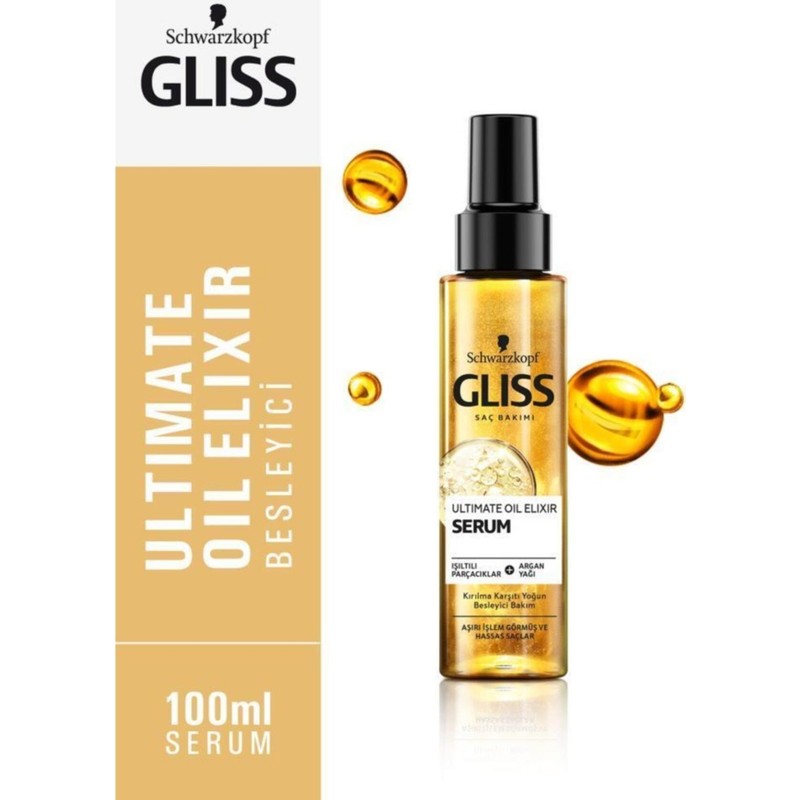 Gliss Schwarzkopf Gliss Ultimate Oil Elixir Besleyici Bakim Serumu 100 ml