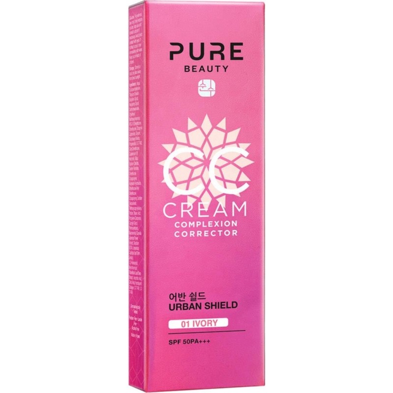 Pure Beauty CC Krem SPF50 PA+++ Ton Eşitleyici Tüm Cilt Tipleri İçin 30 ml B3 Vitamini İçerir