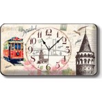Time Bombeli İstanbul Dekoratif Duvar Saati