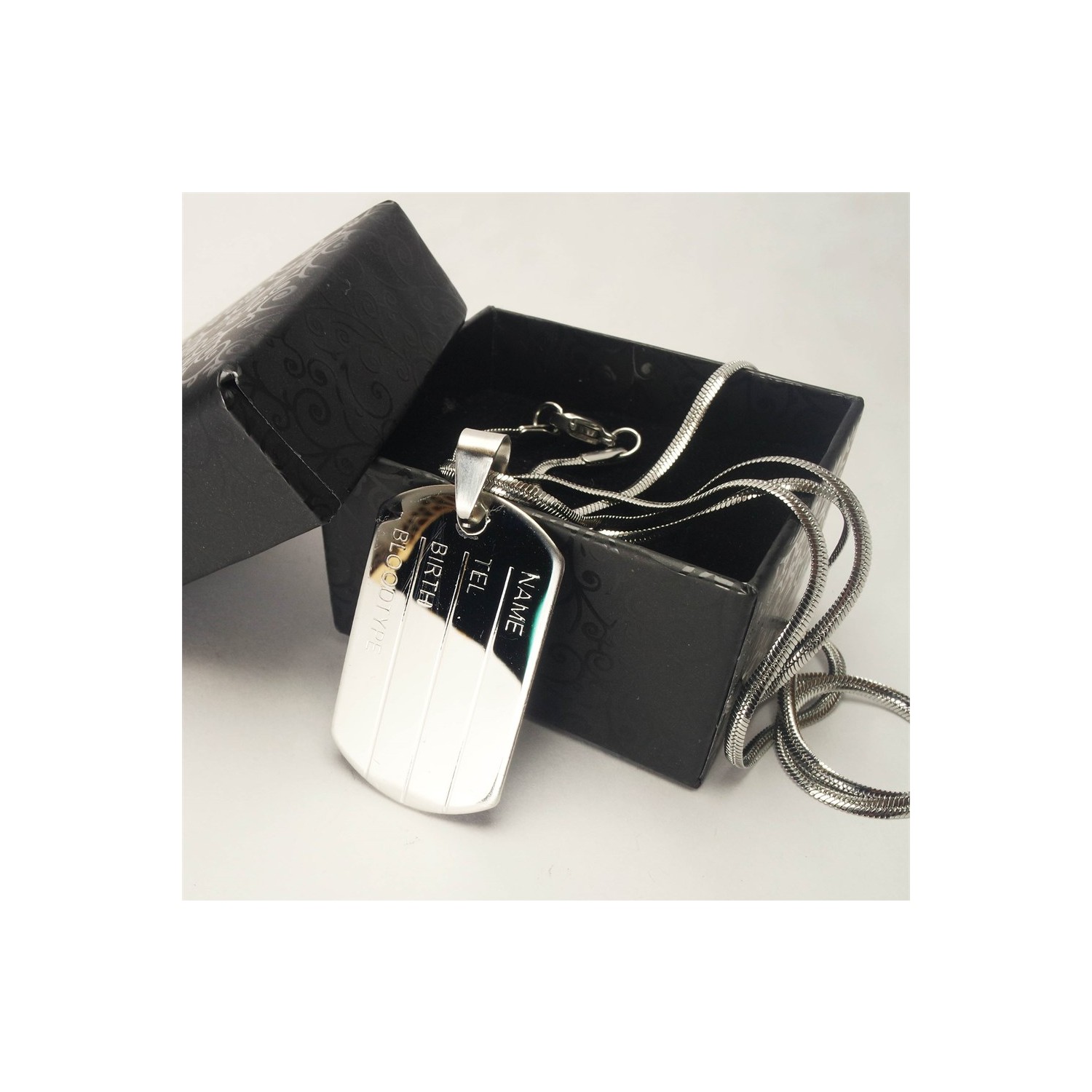 Osmanlı Gümüş Asker Künyesi Çelik Erkek Kolye Fiyatı