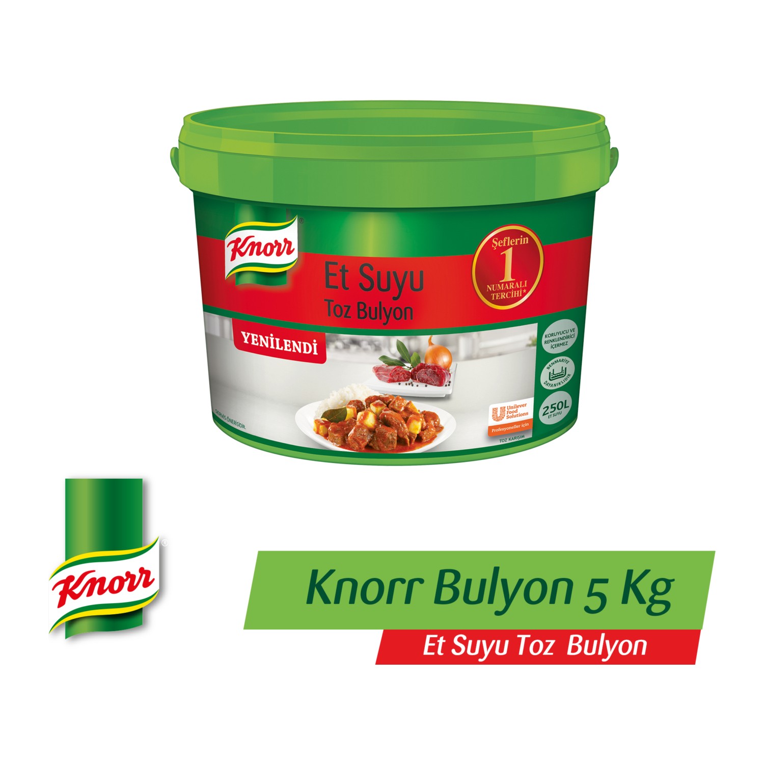Knorr Contemp Et Suyu Toz Bulyon 5 KG Fiyatı Taksit Seçenekleri