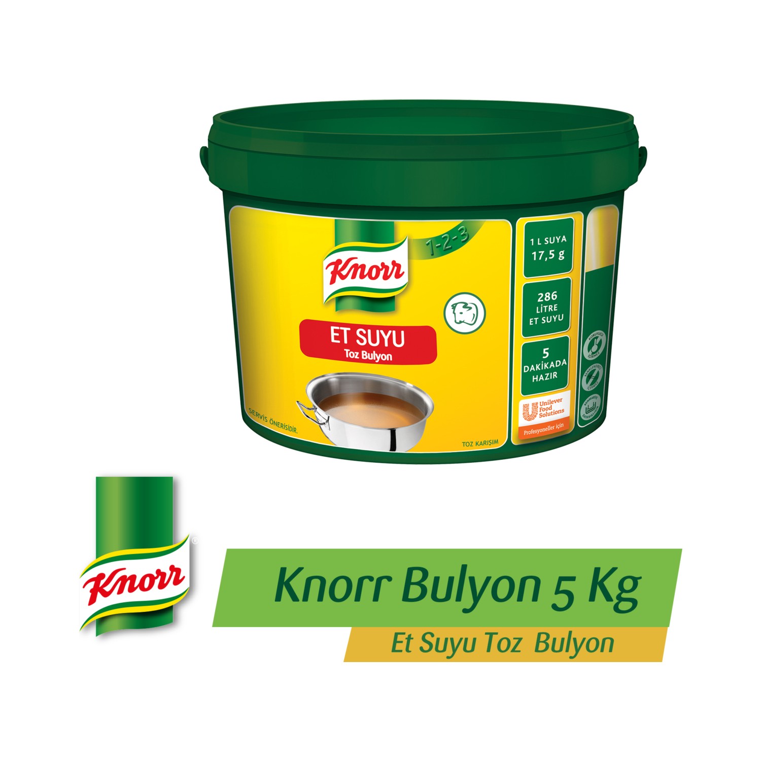 Knorr 123 Et Suyu Toz Bulyon 5 KG Fiyatı Taksit Seçenekleri
