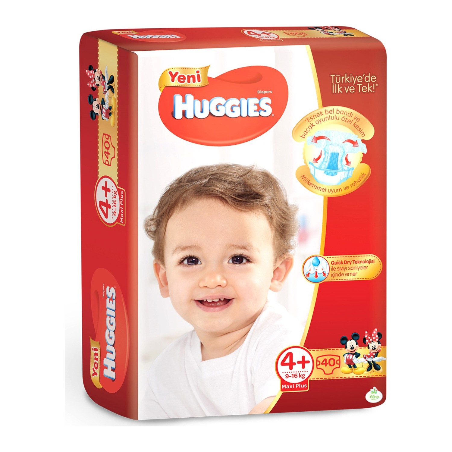 Huggies Bebek Bezi 4+ Jumbo Maxi Plus 40 Adet Fiyatı