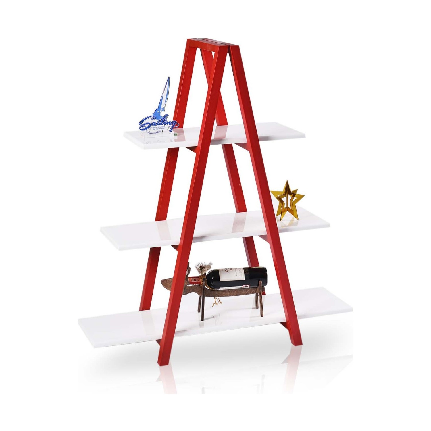 Kombin Mobilya Otantik Metal Kitaplık Menteşeli