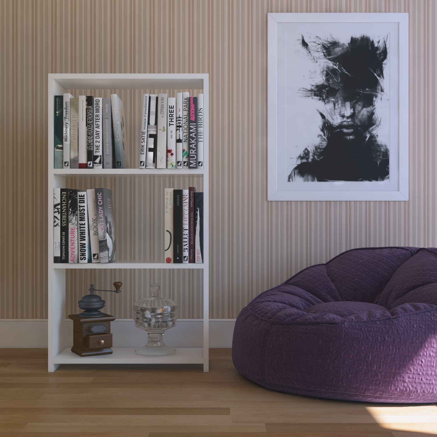 Eyibil Mobilya Mini Modern 3 Raflı Kitaplık Parlak Beyaz XL Fiyatı