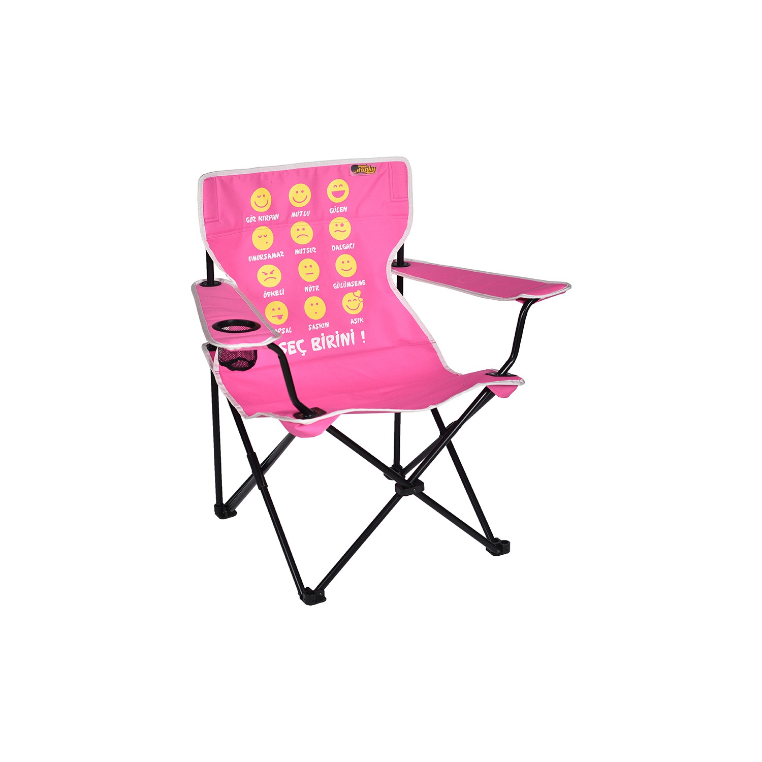 FUNKY CHAIRS Emoji Katlanabilir Kamp Sandalyesi Fiyatı
