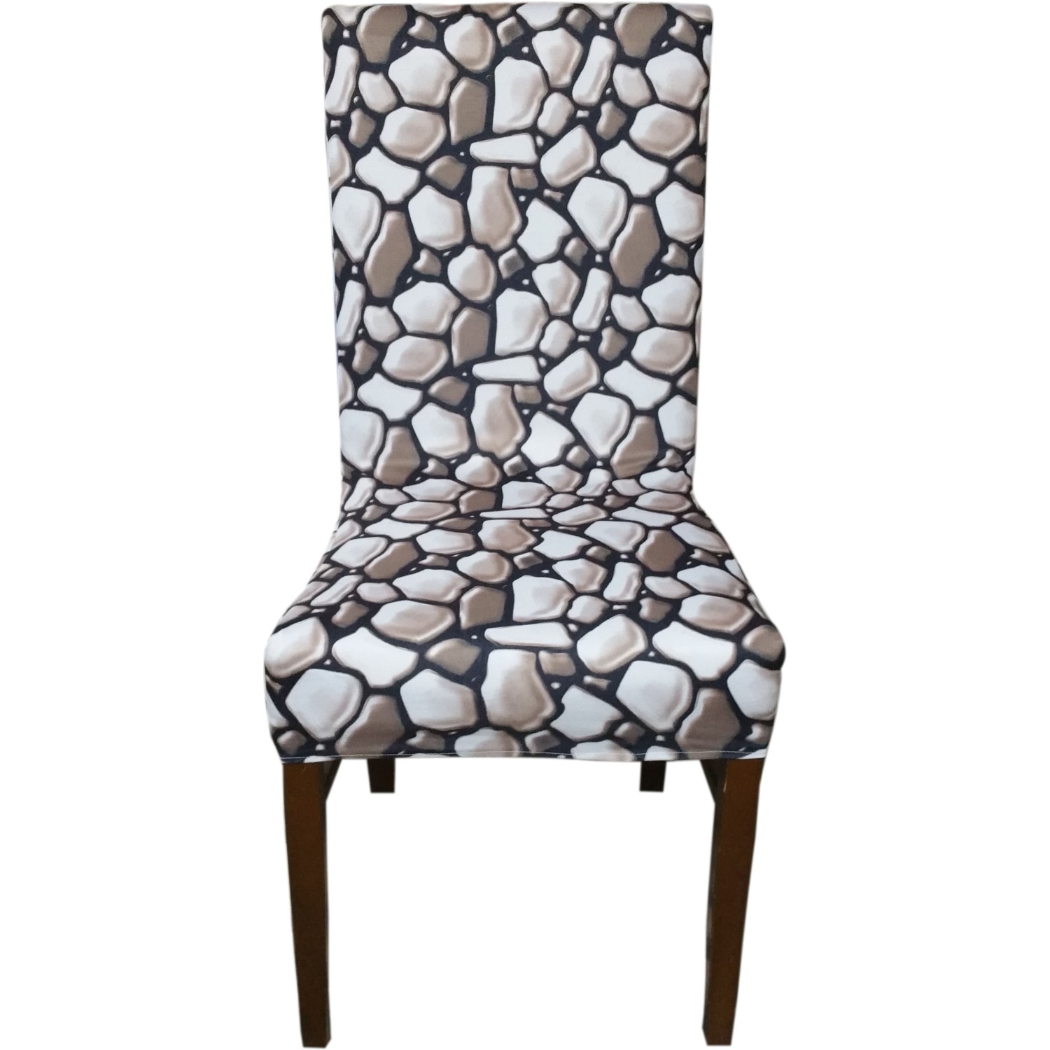 Akçağ Koltuk Örtüsü Sandalye Kılıfı Likralı Desenli Kahve Fiyatı