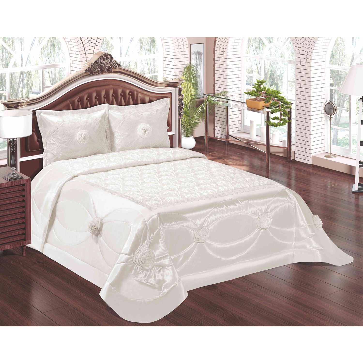 Prado Çift Kişilik Fantazi Yatak Örtüsü Gülistan Fiyatı Prado Çift Kişilik Fantazi Yatak Örtüsü Gülistan Fiyatı