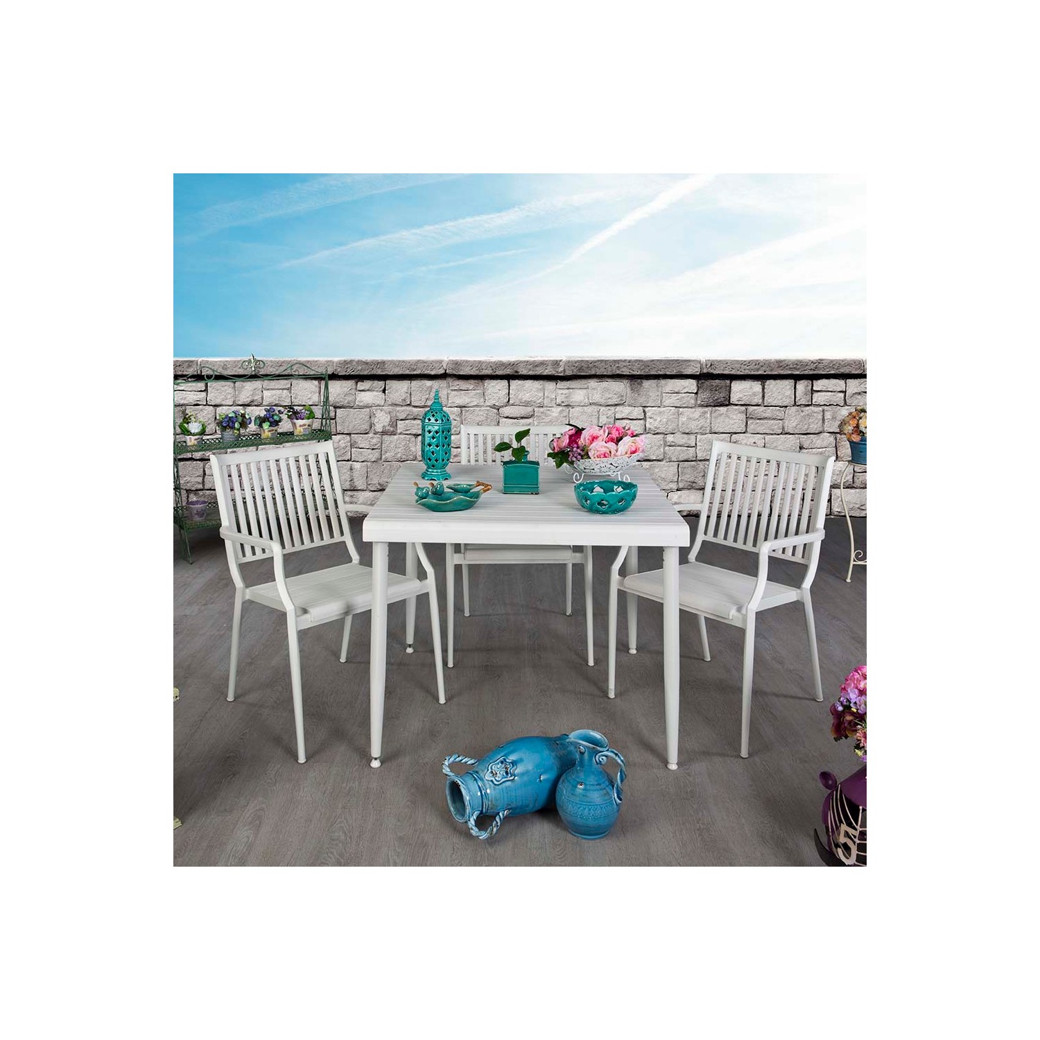 Vitale Zen Dış Mekan Masa Sandalye Seti Beyaz Fiyatı Vitale Zen Dış Mekan Masa Sandalye Seti Beyaz Fiyatı