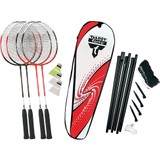 Talbot Torro 4-Attacker 4 Raket 3 Top File ve Çelik Badminton Raket Seti