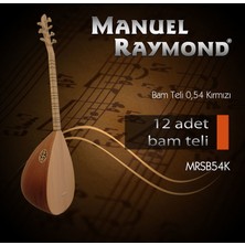 Bağlama Bam Teli 12'li Takım 0.54 Kırmızı MRSB54K