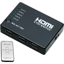 Onten SY-501 5 Port Kumandalı Full HD 1080p Kablosuz HDMI Switch