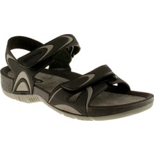 Ceyo 9828-3 Çift Cırt Siyah Erkek Sandalet