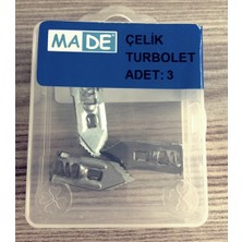 Made Kaliteli Çelik Turbolet ( 3 Adet)