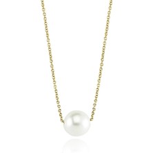 Glorria Altın Tek İnci Kolye Du0075