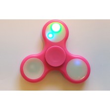 Relief Orjinal Işıklı Stres Çarkı Hand Spinner Fidget Spinner Pembe