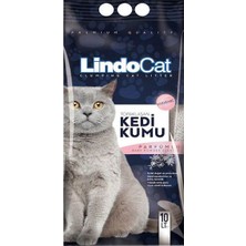 Lindo Cat Topaklanan Bebek Pudralı Hijyenik Kalın Taneli Kedi Kumu Parfümlü 10 Lt