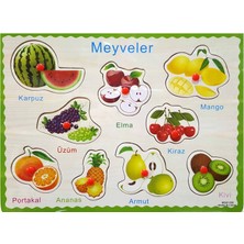 Wooden Toys Ahşap Tutmalı Puzzle Meyveler
