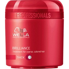 Wella Brilliance Thick Kalın Telli Boyali Saçlar İçin Maske 150Ml