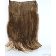 Saç Ve Peruk Fiber Sentetik Yarım Ay Saç Karamel