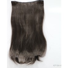 Saç Ve Peruk Fiber Sentetik Yarım Ay Saç Açık Kestane