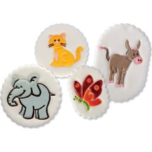 Wezzo kedi,Fil,Eşşek,Kelebek Figürlü Pasta Kalıbı