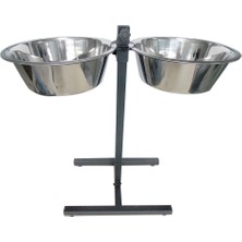Tommy Ayarlanabilir Ayaklı Çelik Köpek Mama Su Kabı 5 Litre