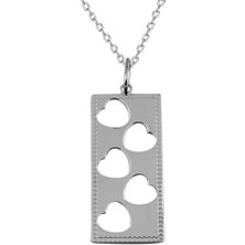 Altınsepeti Kalp Motifli Gümüş Kolye G289Kl