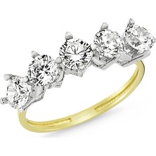 Altınsepeti Altın Kalpli Beştaş Yüzük As8Y93R3 15