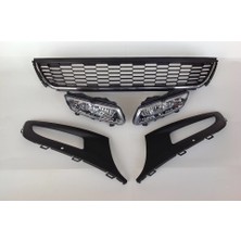 Volkswagen Polo 2009 2013 Krom Orta Izgaralı Sis Farlı+Izgaralı