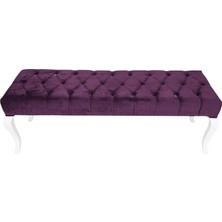 3A Mobilya Lükens Purple Puf Sehpa